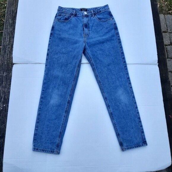 Nasty Gal Denim Jeans High Waist Mom Jeans Cotton Blend Pants Size M - Picture 11 of 13